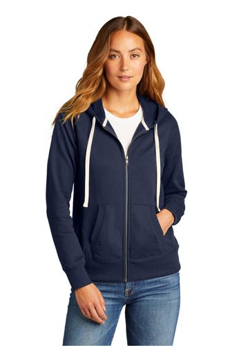 District Women's Re-Fleece Full-Zip Hoodie DT8103 image thumbnail