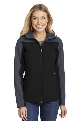 Port Authority Ladies Hooded Core Soft Shell Jacket image thumbnail