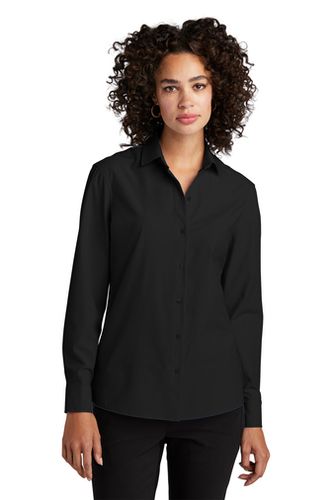 MERCER+METTLE Women's Long Sleeve Stretch Woven Shirt image thumbnail