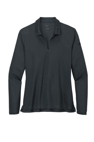 Nike Ladies Dri-FIT Micro Pique 2.0 Long Sleeve Polo  image thumbnail