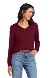 Image of Brooks Brothers Women's Washable Merino V-Neck Sweater