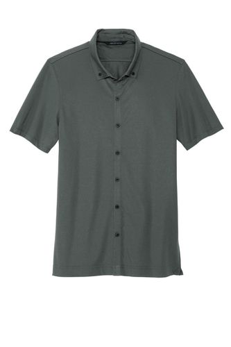 Mercer+Mettle Stretch Pique Full-Button Polo image thumbnail