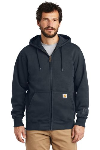 Carhartt Rain Defender Paxton Heavyweight Hooded Zip-Front Sweatshirt.  image thumbnail