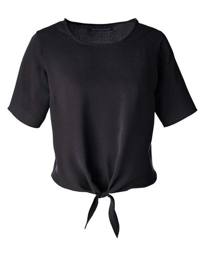 Devon & Jones Women's Perfect Fit™ Tie Front Blouse image thumbnail