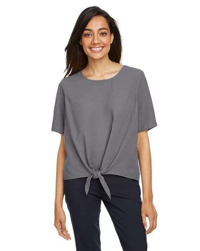 Devon & Jones Women's Perfect Fit™ Tie Front Blouse image thumbnail