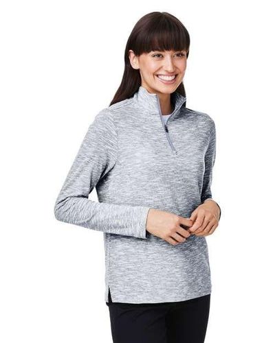North End Women's Eclipse Jacquard Quarter-Zip Pullover image thumbnail