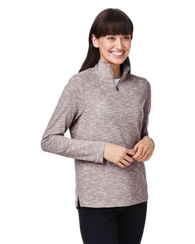North End Women's Eclipse Jacquard Quarter-Zip Pullover image thumbnail