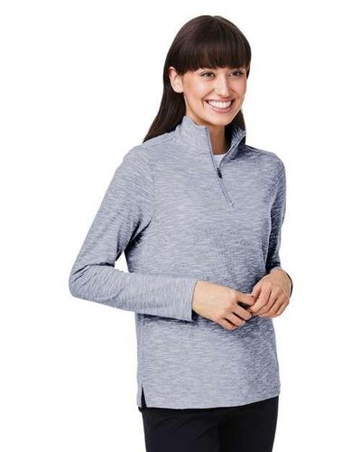 North End Women's Eclipse Jacquard Quarter-Zip Pullover image thumbnail