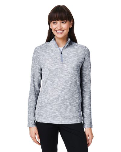 North End Women's Eclipse Jacquard Quarter-Zip Pullover image thumbnail