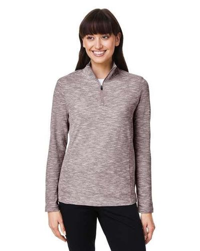 North End Women's Eclipse Jacquard Quarter-Zip Pullover image thumbnail