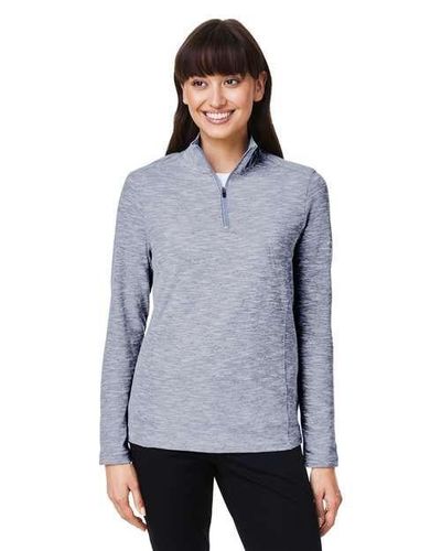 North End Women's Eclipse Jacquard Quarter-Zip Pullover image thumbnail