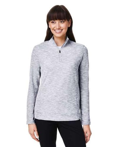 North End Women's Eclipse Jacquard Quarter-Zip Pullover image thumbnail