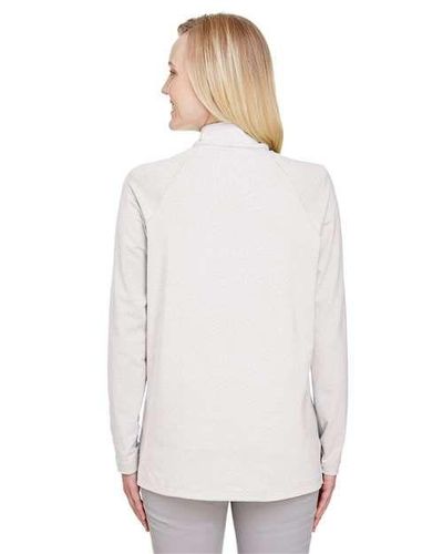 Women's CrownLux Performance® Clubhouse Micro-Stripe Quarter-Zip Pullover  image thumbnail