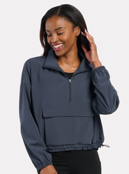 Image of Boxercraft - Women's Stretch Woven Quarter-Zip Pullover