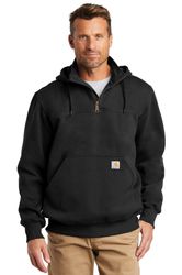 Image of Carhartt® Rain Defender® Paxton Heavyweight Hooded Zip Mock Sweatshirt