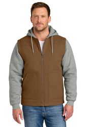 Image of CornerStone Duck Fleece Full-Zip Hooded Jacket