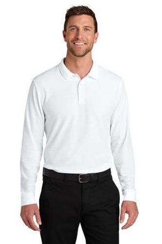 Port Authority Wearever Signature Pique Long Sleeve Polo image thumbnail