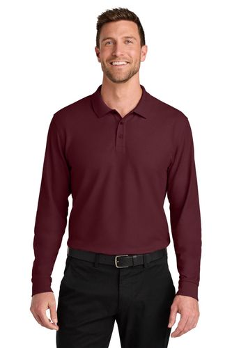 Port Authority Wearever Signature Pique Long Sleeve Polo image thumbnail