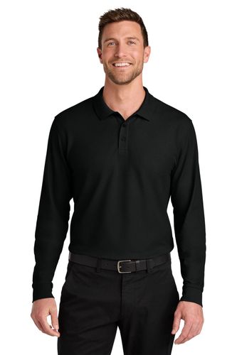 Port Authority Wearever Signature Pique Long Sleeve Polo image thumbnail