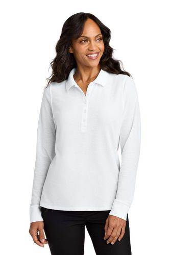 Port Authority Women's Wearever Signature Pique Long Sleeve Polo image thumbnail