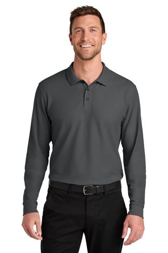 Port Authority Wearever Signature Pique Long Sleeve Polo image thumbnail