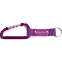 Image of 8 Cm Carabiner with Strap and Metal Plate