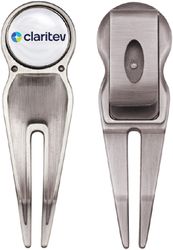 Image of Golf Divot Tool w/ Belt Clip and Full Color Ball Marker