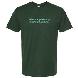 Image of Fusion Medical "Where Opportunity Meets Adventure" Forest Tee