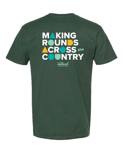 FMS Making Rounds Across the Country Tee - Forest Green image thumbnail
