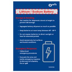 Image of Lithium Battery Poster 24"x36" [WFS467]