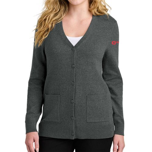 Port Authority® Women’s Easy Care Button-Up Cardigan Sweater image thumbnail