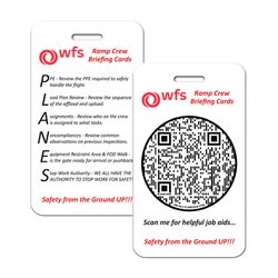 Image of Ramp Crew Briefing Cards [WFS023]