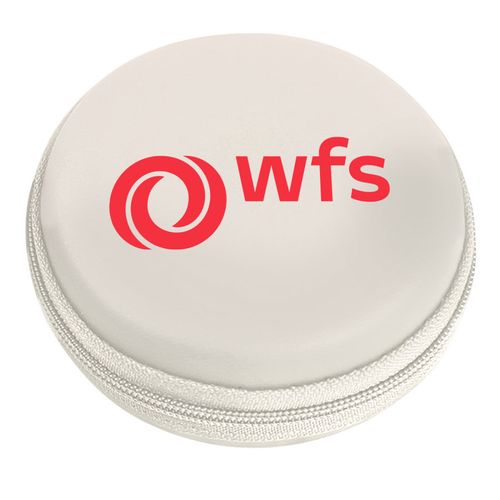 Round Zippered Electronics Travel Case image thumbnail