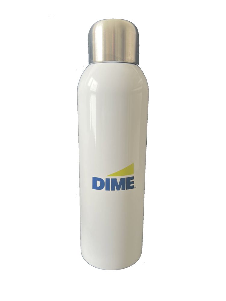 White 28 oz. Stainless Sports Bottle primary image
