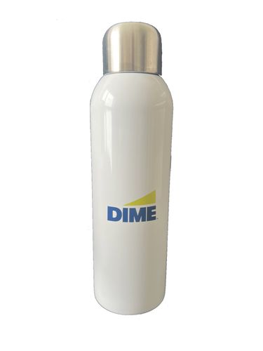 White 28 oz. Stainless Sports Bottle image thumbnail
