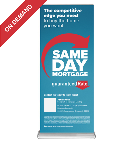 Same Day Mortgage Retractable Banner (Personalized) image thumbnail
