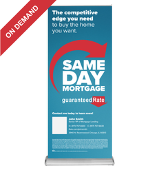 Image of Same Day Mortgage Retractable Banner (Personalized)