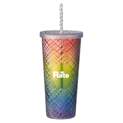 Image of Pride 22oz Sparkle Straw Tumbler