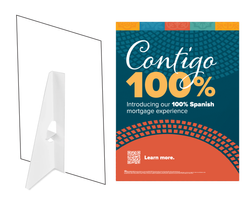 Image of Spanish & Contigo Table Top Sign