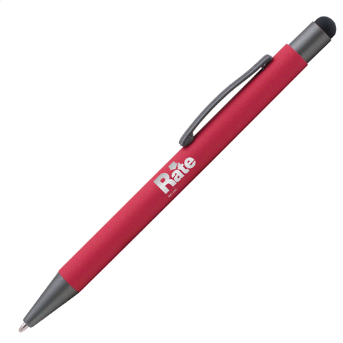 Bowie Softy w/Stylus - Laser Engraved - Metal Pen image thumbnail