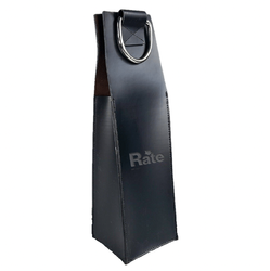 Image of Faux Leather Wine Bag