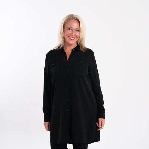 Port Authority Ladies Textured Crepe Long Tunic image thumbnail