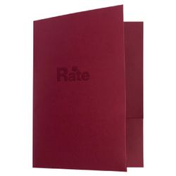 Image of 9" x 12" - Burgundy - Embossed Folders