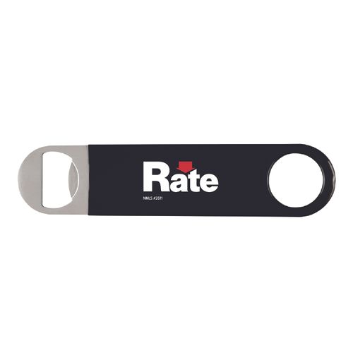 Vinyl Black Wrapped Paddle Style Bottle Opener image thumbnail