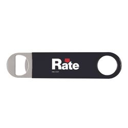 Image of Vinyl Black Wrapped Paddle Style Bottle Opener