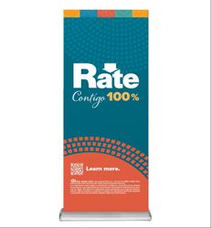 Image of Spanish & Contigo Retractable Banner