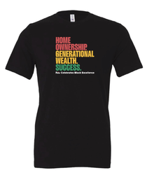 Image of Black Excellence Tshirt - BELLA + CANVAS Jersey Tee