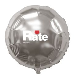 Image of 17" Round Foil Balloons - silver