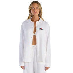 Image of BYLT Women's Back to Basics Linen Button Down