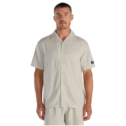Image of BYLT Back to Basics Linen Camp Collar Button Down